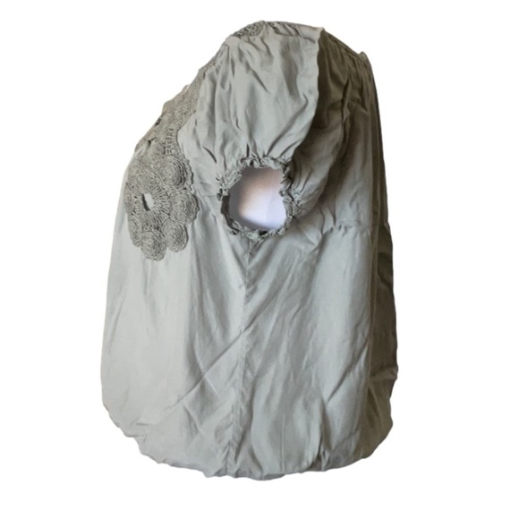 Lucky Brand Crocheted Puff Sleeve Top - Picture 11 of 15